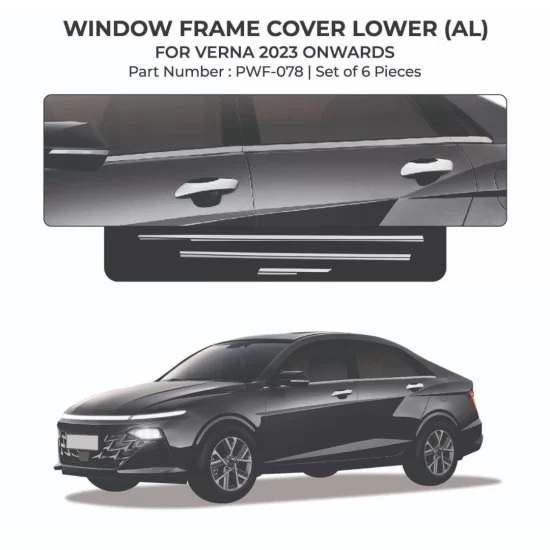 Verna window sales chrome garnish